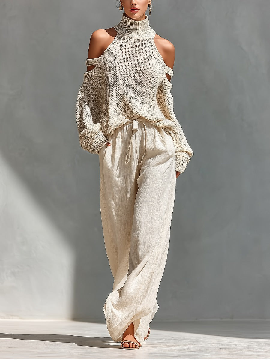 Camilla • Conjunto de moda en malla y lino