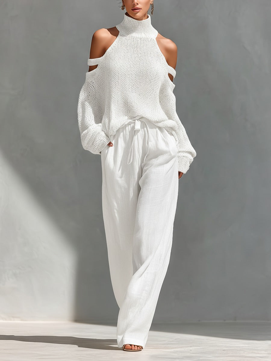 Camilla • Conjunto de moda en malla y lino